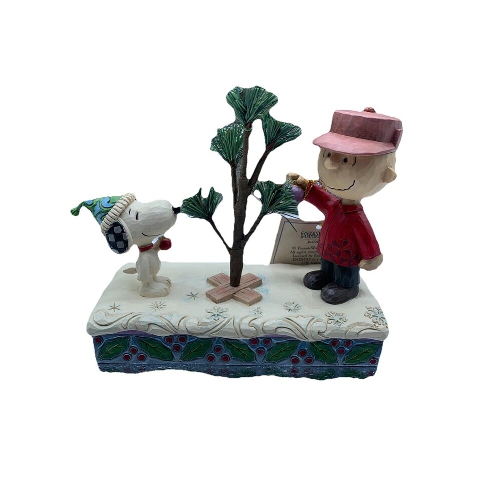 Jim Shore Peanuts Fig SNOOPY & CHARLIE BROWN TREE - A SPECIAL TREE 6015029